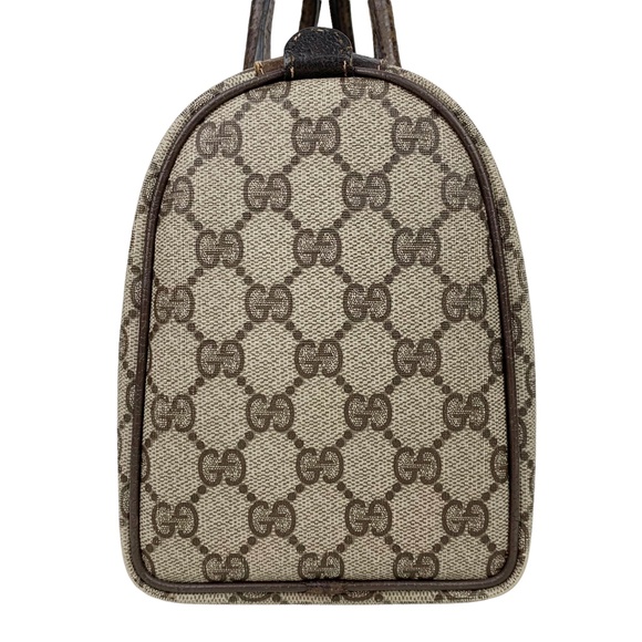 GUCCI Vintage Monogram Stripe Boston Bag - Picture 5 of 14